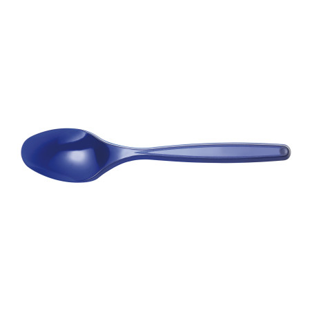 Plastic PS thee lepel donkerblauw 12cm (1200 stuks)