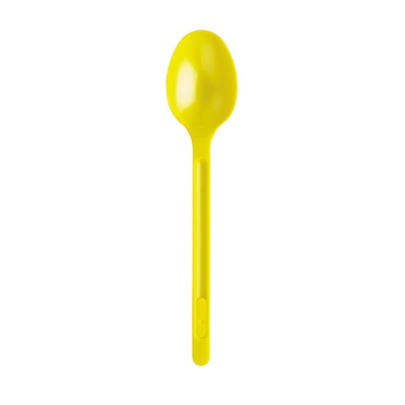 Cuillère Plastique PS Jaune 175mm (20 Unités)