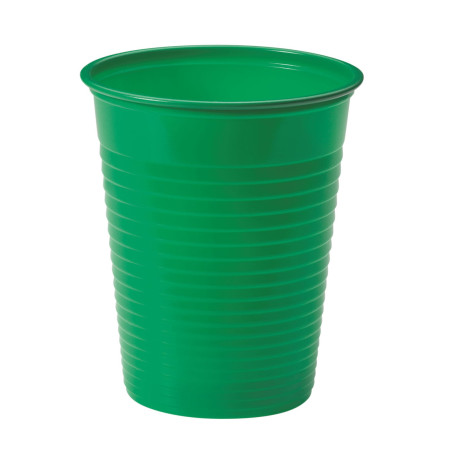 Gobelet Plastique PS Vert 200ml Ø7cm (50 Unités)