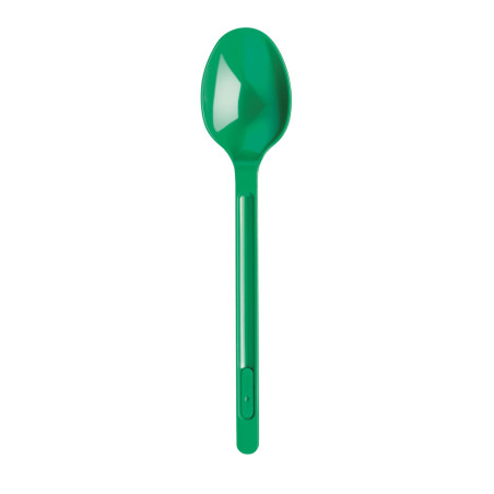 Cuillère Plastique PS Vert 175mm (20 Unités)