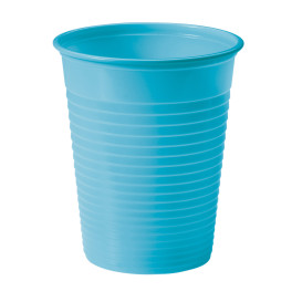 Plastic PS beker turkoois 200ml Ø7cm (1500 stuks)