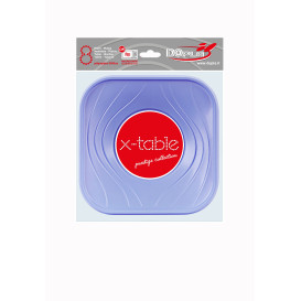 Assiette Plastique PP "X-Table" Violet 180mm (120 Utés)