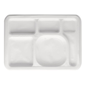 Plastic Compartment dienblad wit 47x35cm (1000 stuks)