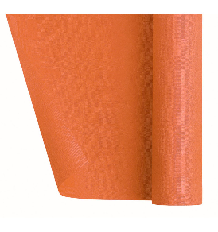 Papieren tafelkleed rol oranje 1,2x7m (1 stuk)