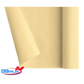 Papieren tafelkleed rol crème 1,2x7m (25 stuks)