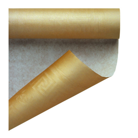 Papieren tafelkleed rol goud 1,2x7m (1 stuk)