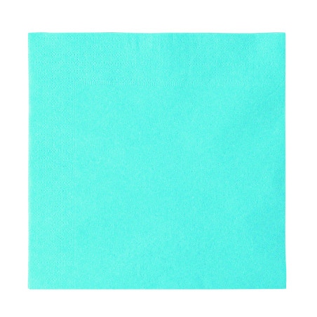 Serviette Papier 2 épaisseurs Bleu Clair 33x33cm (2000 Utés)