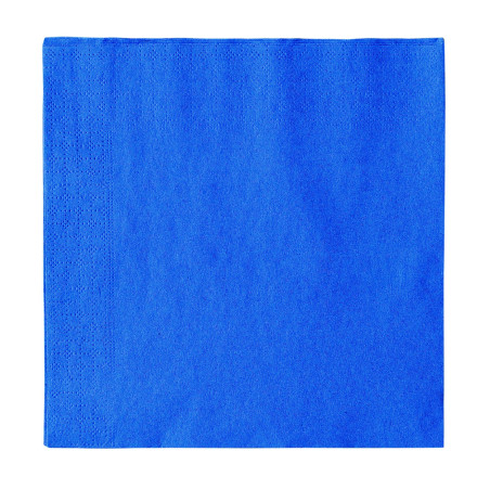 Serviette Papier 2 épaisseurs Bleu Foncé 33x33cm (50 Unités)