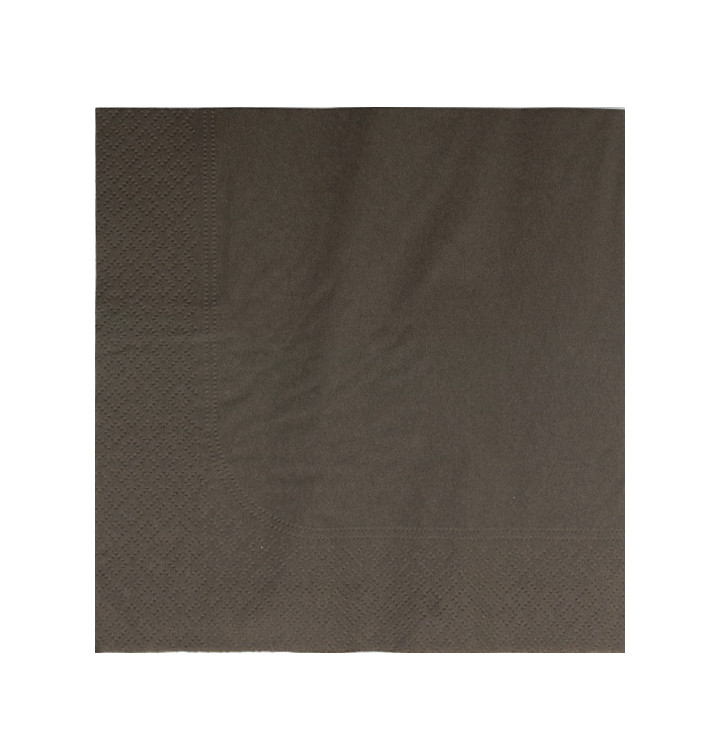 Serviette Papier 2 épaisseurs Chocolat 33x33cm (1200 Unités)