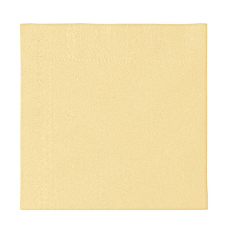 Serviette Papier 2 épaisseurs Crème 33x33cm (50 Unités)