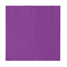 Serviette Papier 2 épaisseurs Violet 33x33cm (50 Unités)