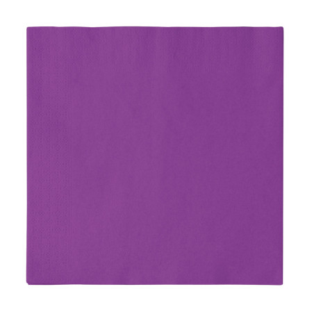 Serviette Papier 2 épaisseurs Violet 33x33cm (50 Unités)