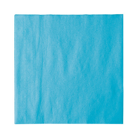 Serviette Papier 2 épaisseurs Turquoise 33x33cm (50 Unités)