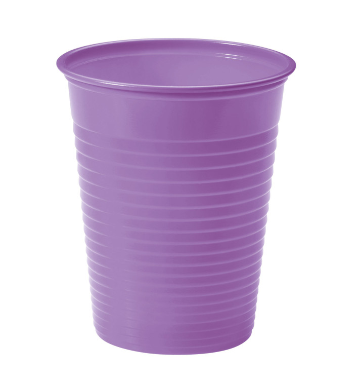 Plastic PS beker lila 200ml Ø7cm (50 stuks) 