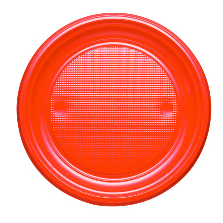 Assiette Plastique PS Plate Orange Ø170mm (1100 Unités)