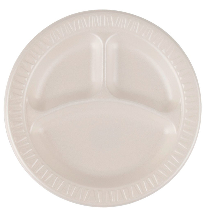 Assiette Thermique FOAM "Quiet Classic" 3 C. Stratifié Miel Ø230mm (500 Unités)