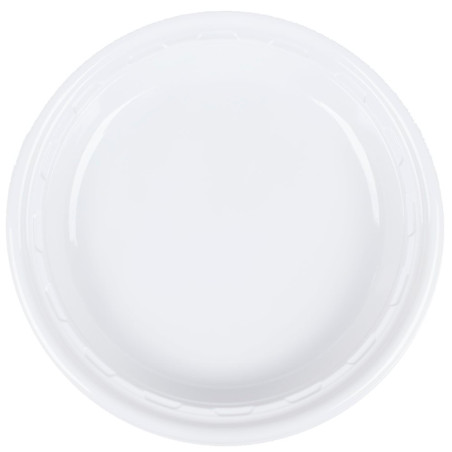 Assiette en Plastique PS "Famous Impact" Blanc Ø260mm (125 unités)