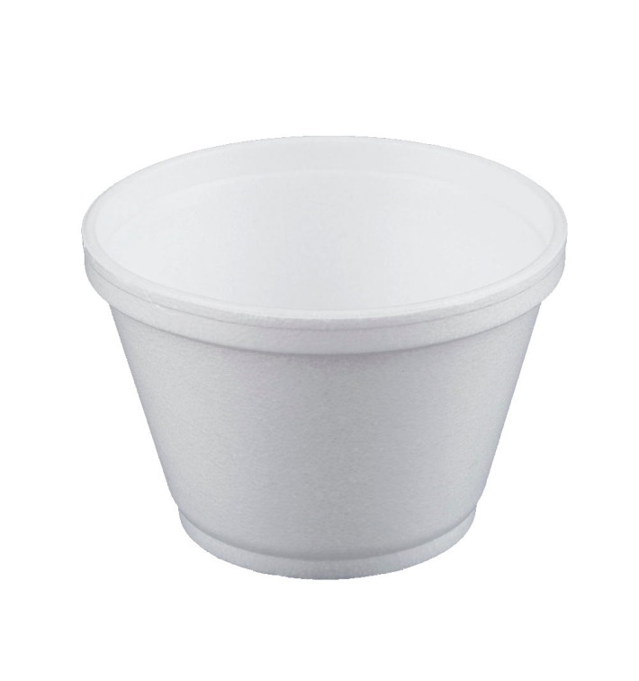 Pot en Foam Blanc 6OZ/180ml Ø8,9cm (50 Unités)