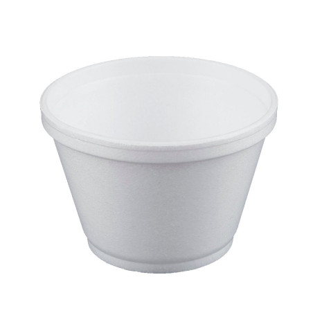 Pot en Foam Blanc 6OZ/180ml Ø8,9cm (50 Unités)