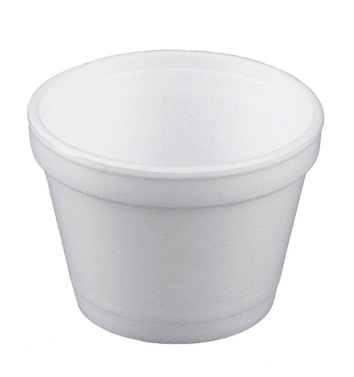 Pot en Foam Blanc 4OZ/120ml Ø7,4cm (50 Unités)