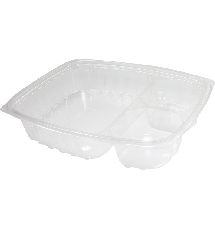 Récipient en Plastique OPS "ClearPac" 3 C. Transp. 887ml (252 Utés)