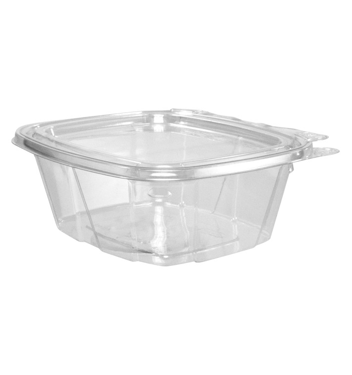 Plastic deli Container PET onverbrekelijk koepel Deksel Plat 475ml (200 stuks)