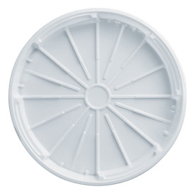 Couvercle Plastique PS à Pizza Blanc 320mm (100 Unités)