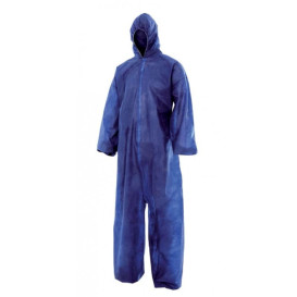 Combinaison TNT PP Capuche et Fermeture Eclair Taille L Bleu (1 Uté)