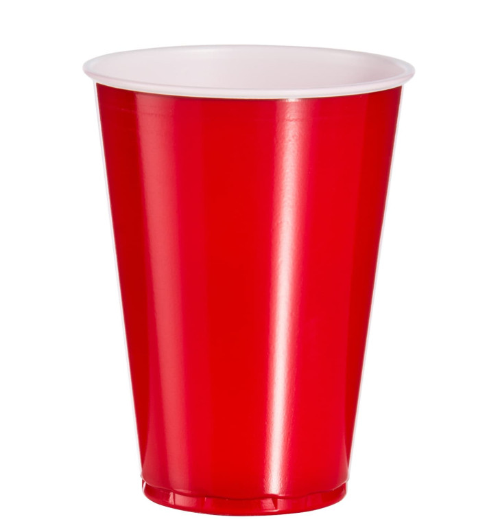 Plastic PS beker Amerikaanse Red Party Bekers 10 Oz/300ml (100 stuks)