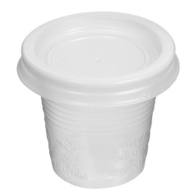 Couvercle Plastique PS Gobelet 80/100ml Ø5,7cm (2400 Utés)