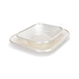 Assiette Plastique PP "X-Table" Carré Perle 180mm (120 Utés)