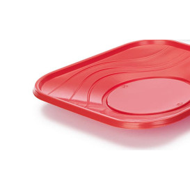 Assiette Plastique PP "X-Table" Rouge 230mm (8 Utés)