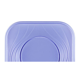 Plastic bord PP "X-Table" Vierkant paars 18 cm (120 stuks)