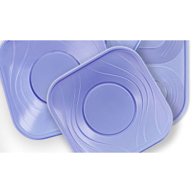 Assiette Plastique PP "X-Table" Violet 180mm (8 Utés)