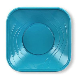 Assiette Plastique PP "X-Table" Turquoise 230mm (8 Utés)