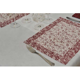 Papieren Placemats 30x40cm "Cachemir" bordeauxrood 50g (2500 stuks)