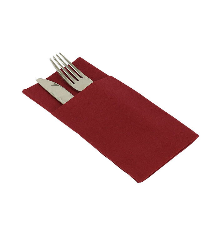 Zakvouw airlaid servetten "Kanguro" rood 40x40cm (480 stuks)