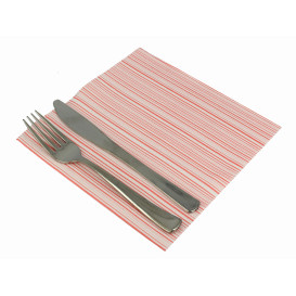 Airlaid Servetten "Basic" rood 40x40cm (50 stuks) 