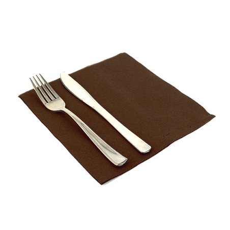 Serviette en Airlaid Marron 40x40cm (50 Unités)