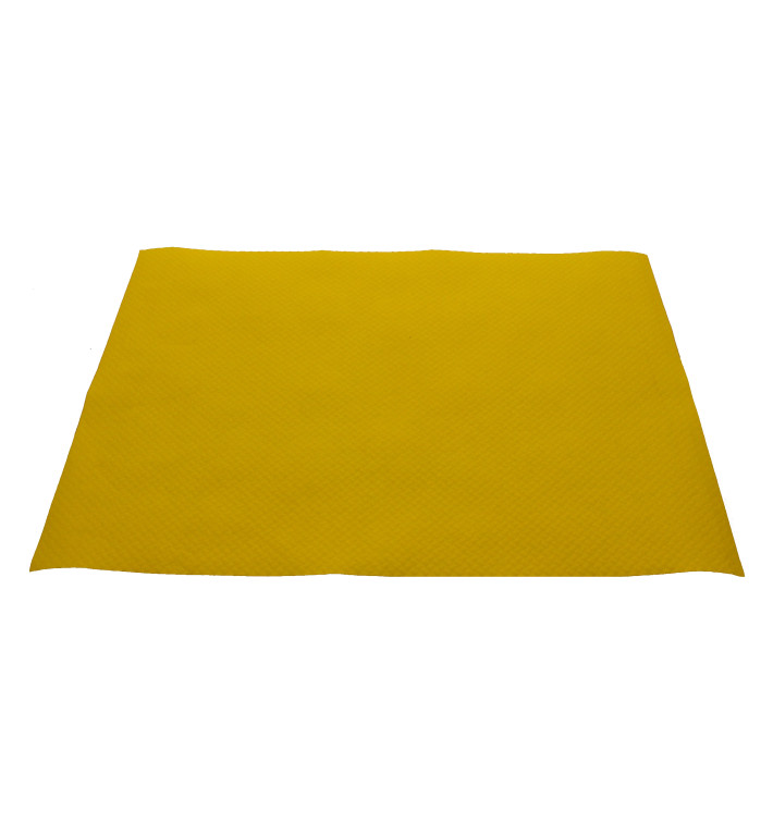 Papieren Placemats 30x40cm geel 40g (1000 stuks)