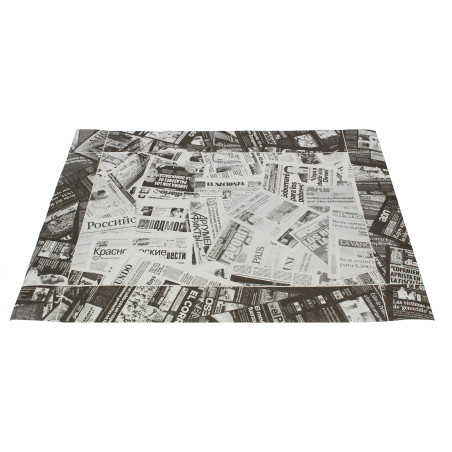 Papieren Placemats 30x40cm "Prensa" zwart 45g/m² (500 stuks) 