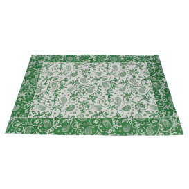 Set de Table papier 30x40cm "Cachemire" Vert 50g (2500 Utés)