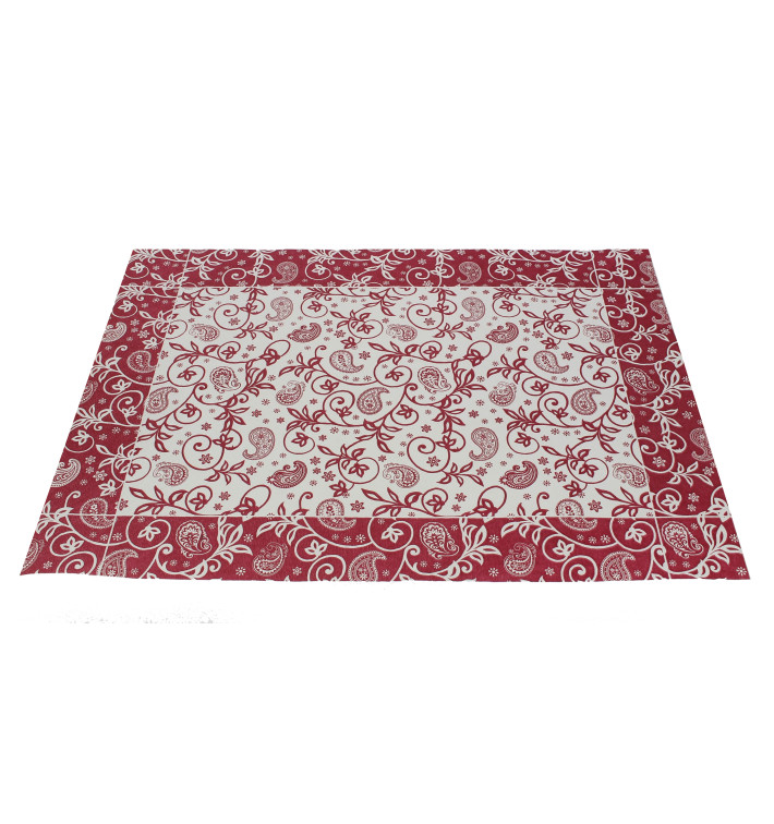 Papieren Placemats 30x40cm "Cachemir" bordeauxrood 50g (2500 stuks)