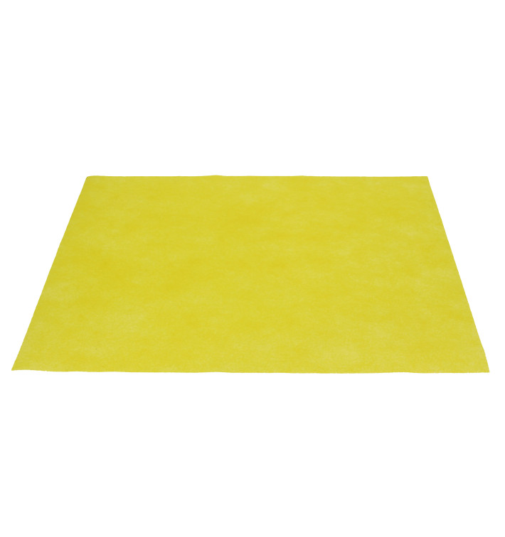 Set de Table en PP Non-Tissé Jaune 30x40cm 50g (500 Utés)