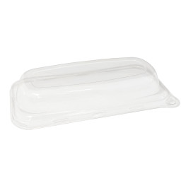 Couvercle Plastique pour Plateau Canne à Sucre 20x10cm (300 Utés)