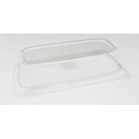 Couvercle Plastique pour Plateau Canne à Sucre 24x11cm (50 Utés)