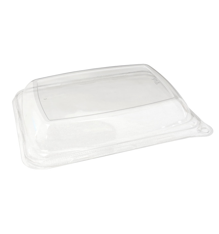 Couvercle PET pour Plateau Canne à Sucre 20x14cm (50 Utés)