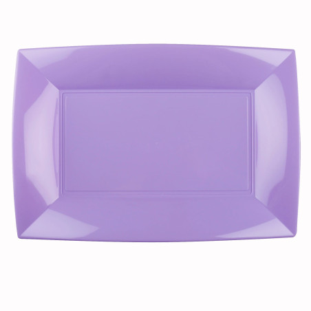 Plateau Plastique Lilas Nice PP 345x230mm (6 Utés)