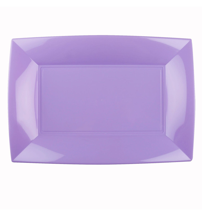 Plateau Plastique Lilas Nice PP 345x230mm (60 Utés)