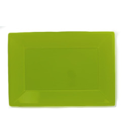 Plastic dienblad pistache 33x22,5cm (180 stuks)